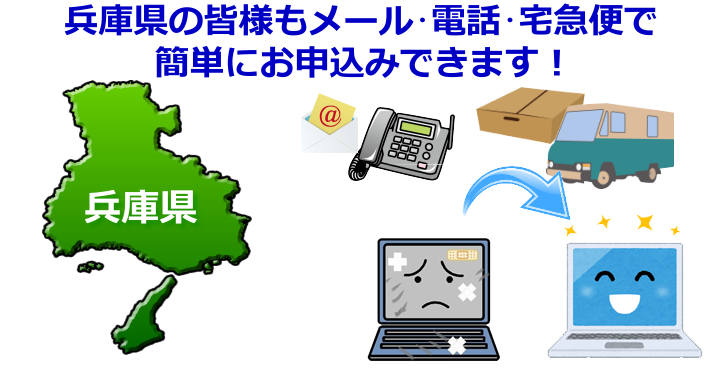 兵庫県 パソコン修理やデータ復旧