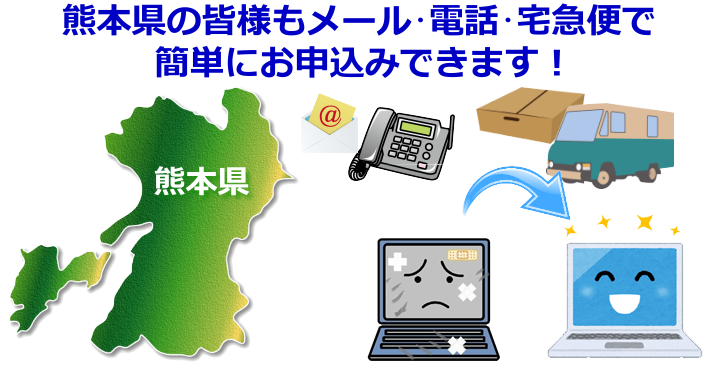 熊本県 パソコン修理やデータ復旧